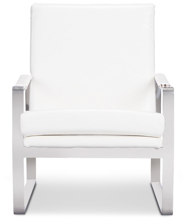 Lottie White Accent Chair