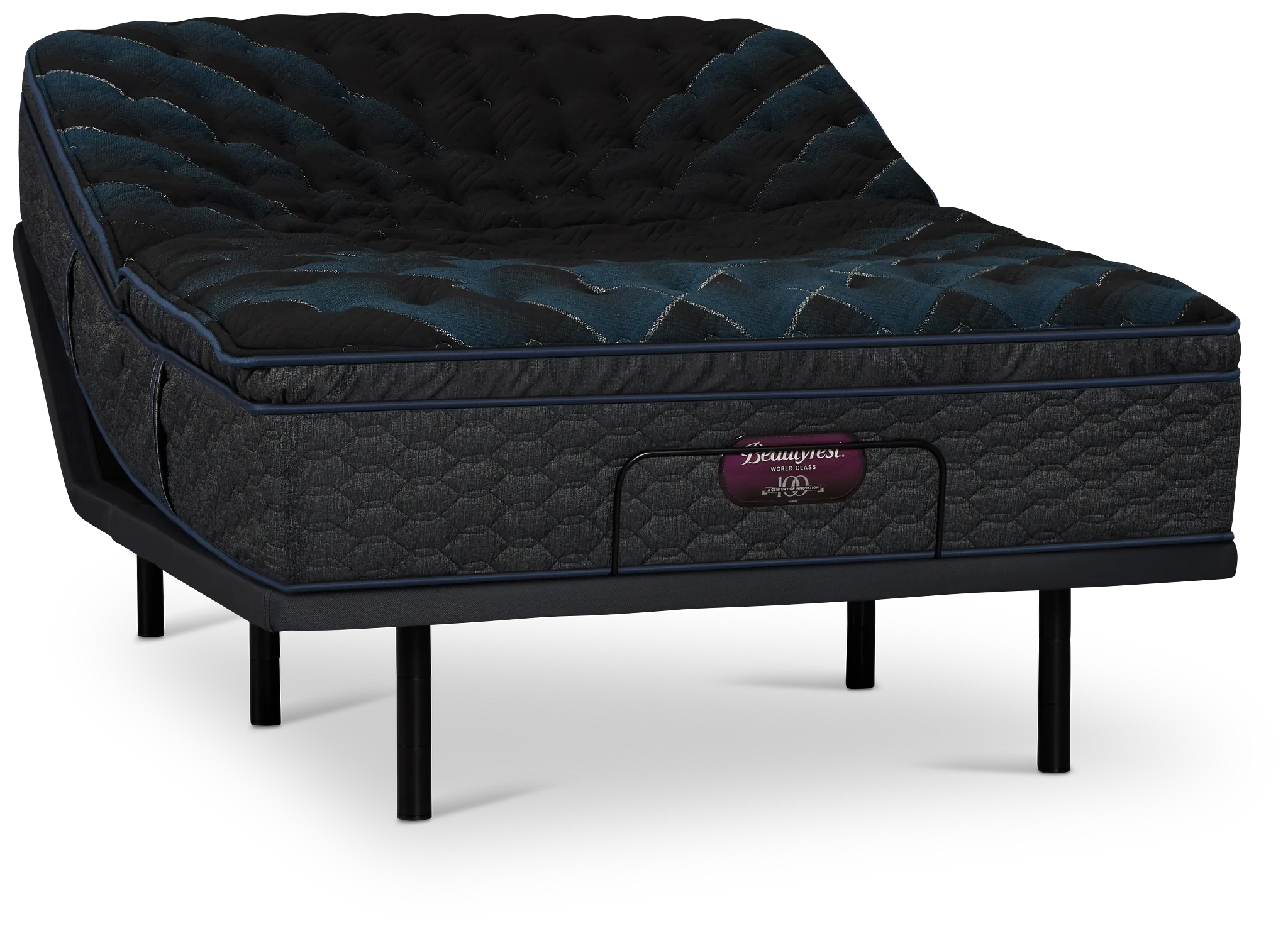 Simmons Beautyrest World Class Level 4 Firm Baselogic Gold Adjustable Base Mattress Set