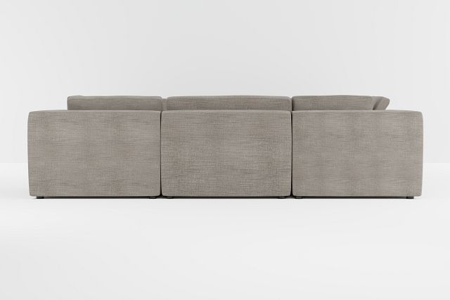 Destin Victory Gray Fabric 8-piece Modular Sectional