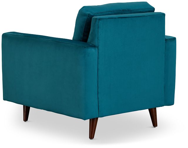 Mila Teal Velvet Chair