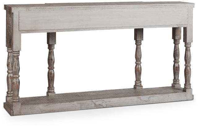 Riverton Gray 4-drawer Console Table (4)