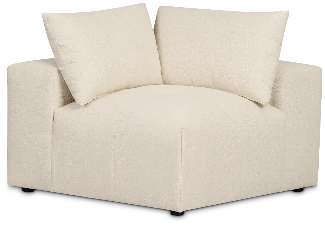 Remi Light Beige Fabric Corner Chair Remi Light Beige Fabric Corner Chair