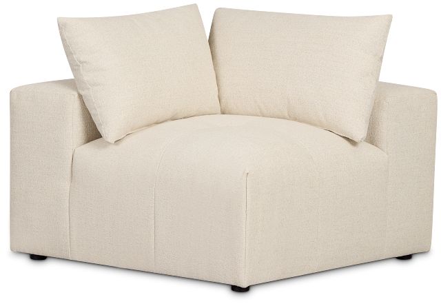 Remi Light Beige Fabric Corner Chair