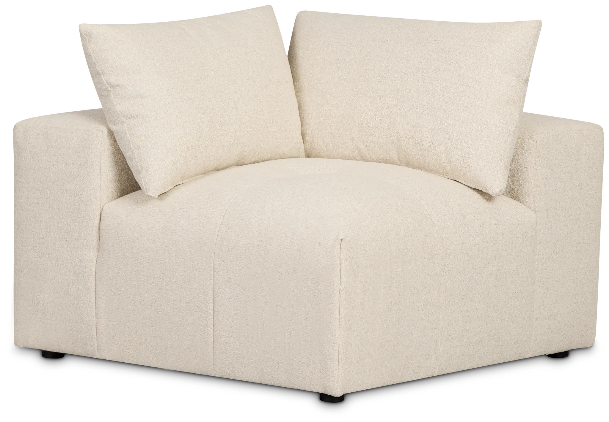 Remi Light Beige Fabric Corner Chair