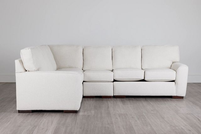 Austin White Fabric Medium Two-arm Sectional