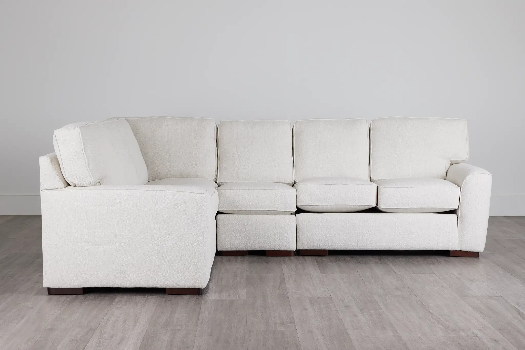 Austin White Fabric Medium Two-arm Sectional Austin White Fabric Medium Two-arm Sectional