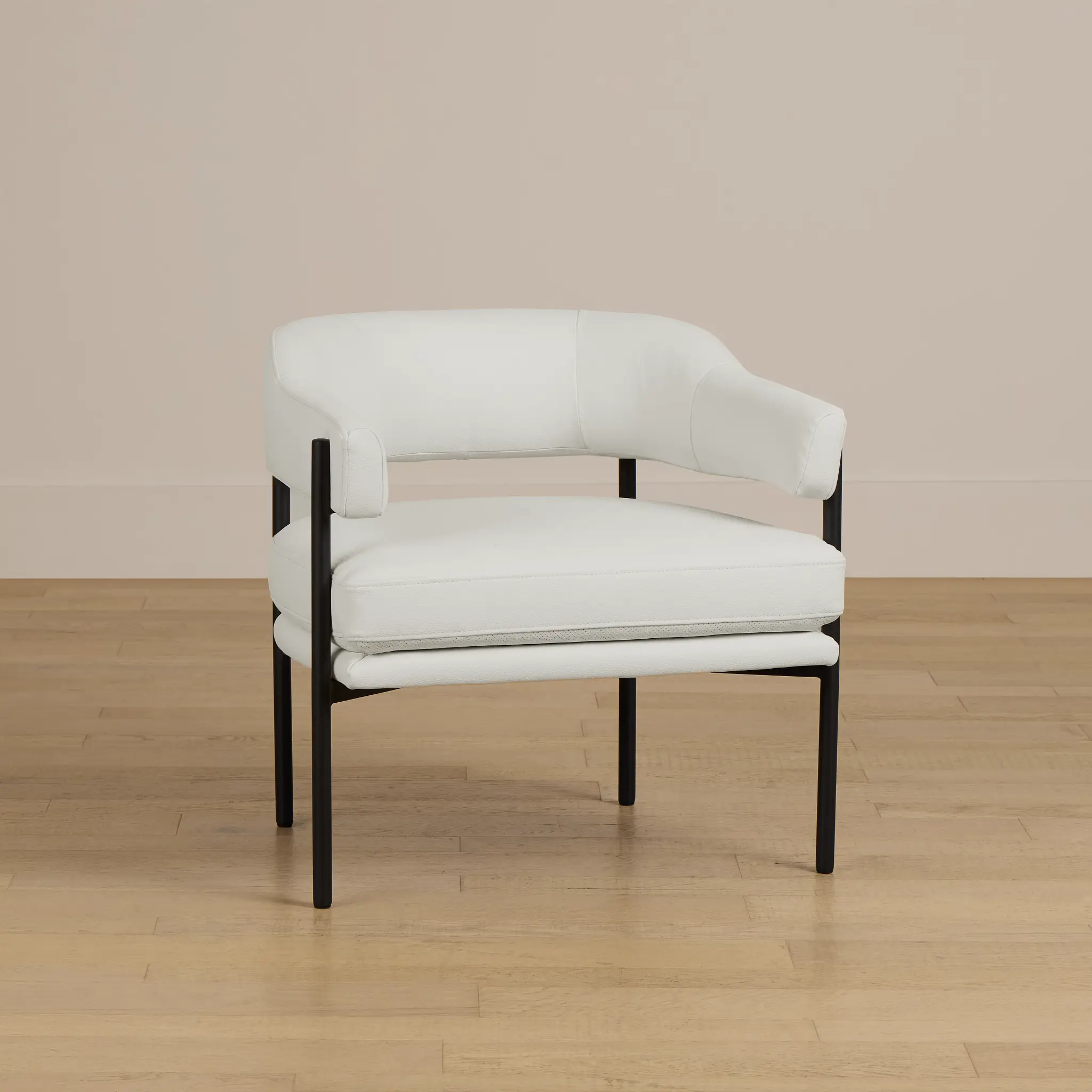 Sebby White Micro Accent Chair Sebby White Micro Accent Chair