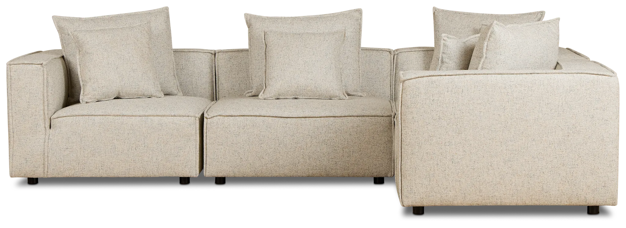 Tatum Beige Fabric 5-piece Modular Sectional