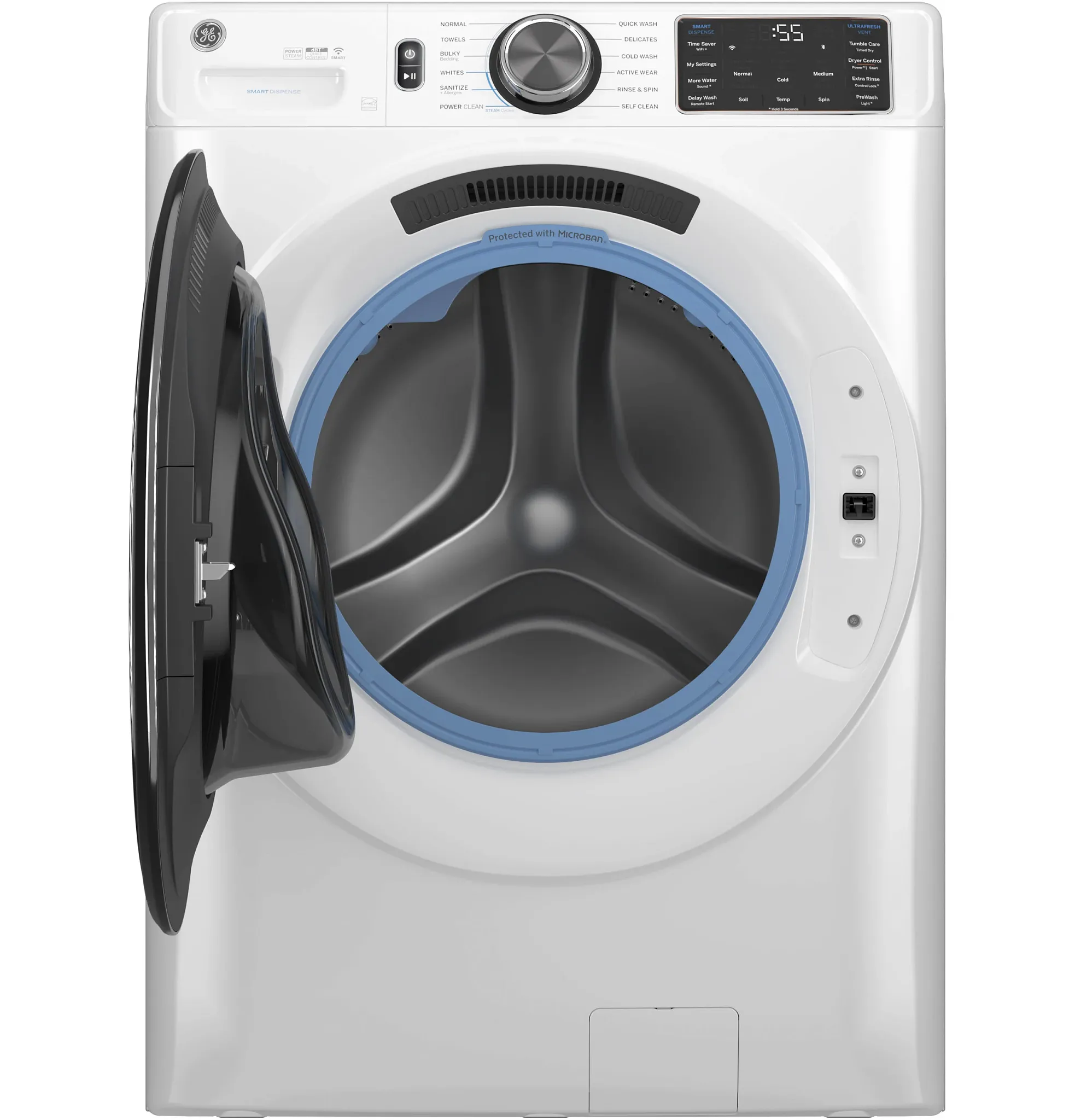 Ge 655 Series White Front Load Washer