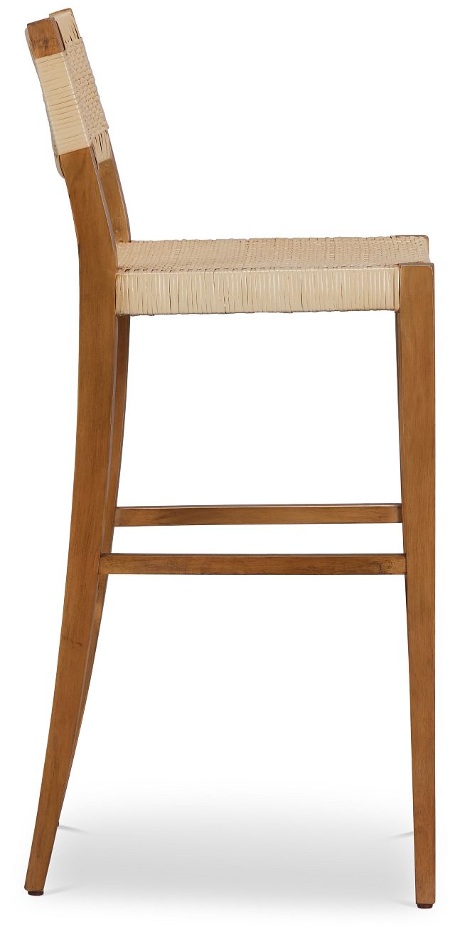 Avila Light Tone 30" Woven Barstool