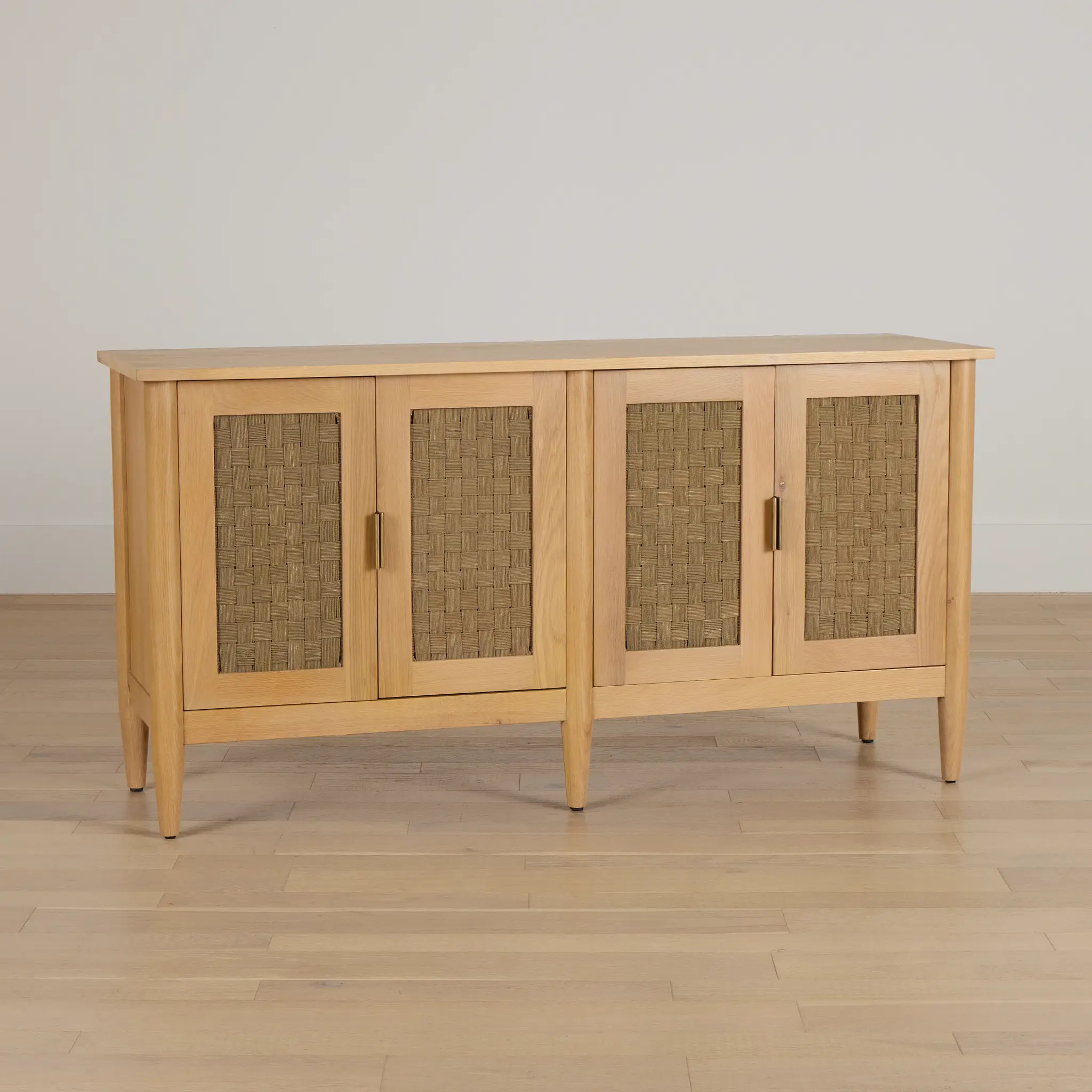 Caras Light Tone Woven Credenza Caras Light Tone Woven Credenza