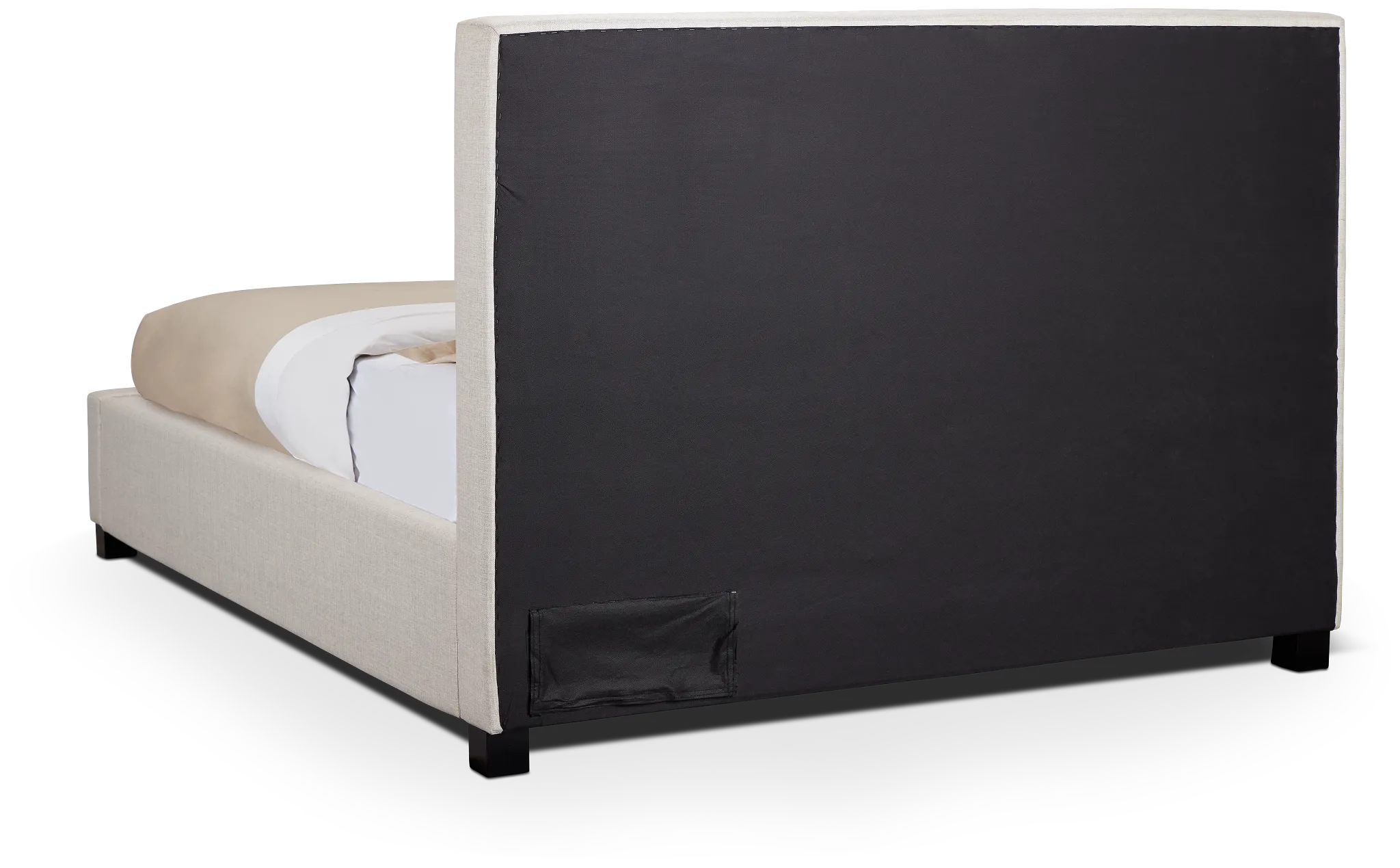 Monica Beige Uph Platform Bed