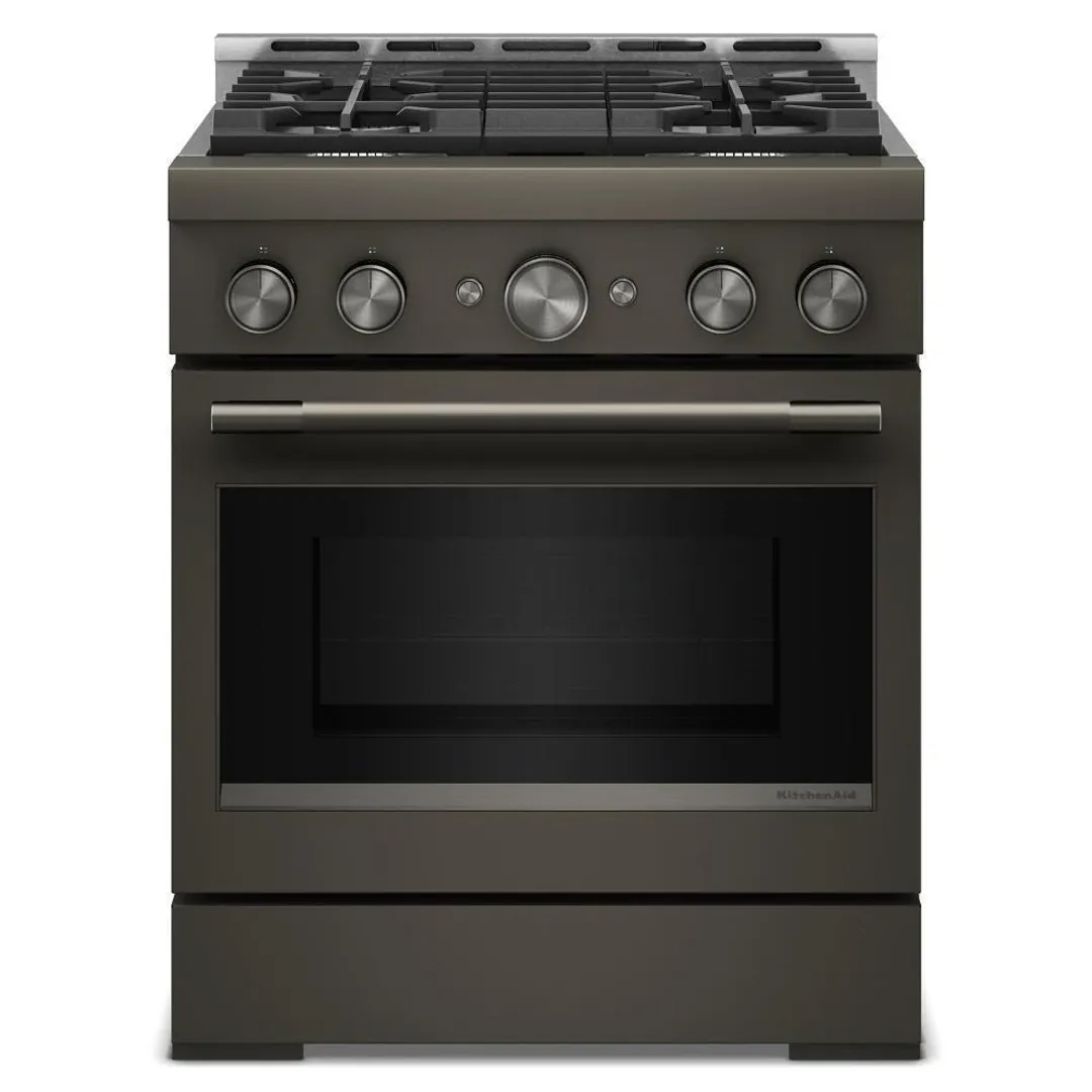 Kitchenaid 930 Series Black Gas Range
