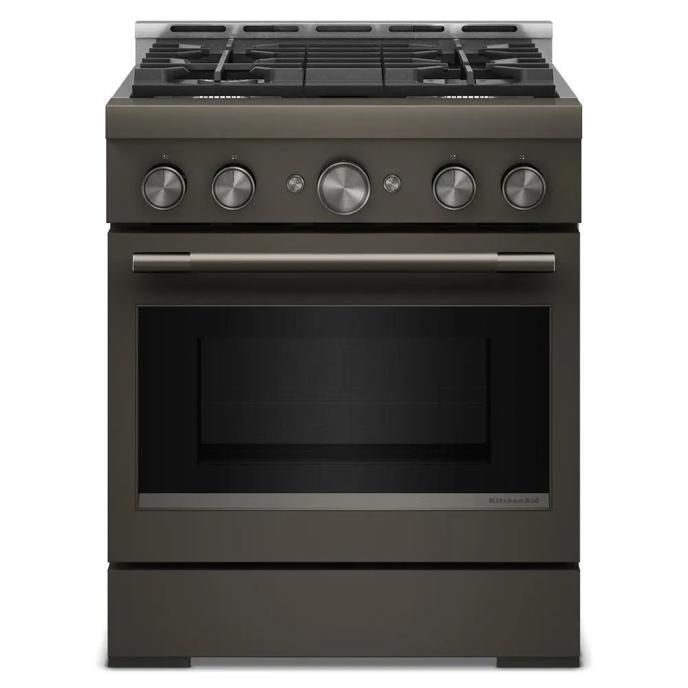 Kitchenaid 930 Series Black Gas Range