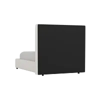 Grayton Gellar White 54" Upholstered Platform Bed