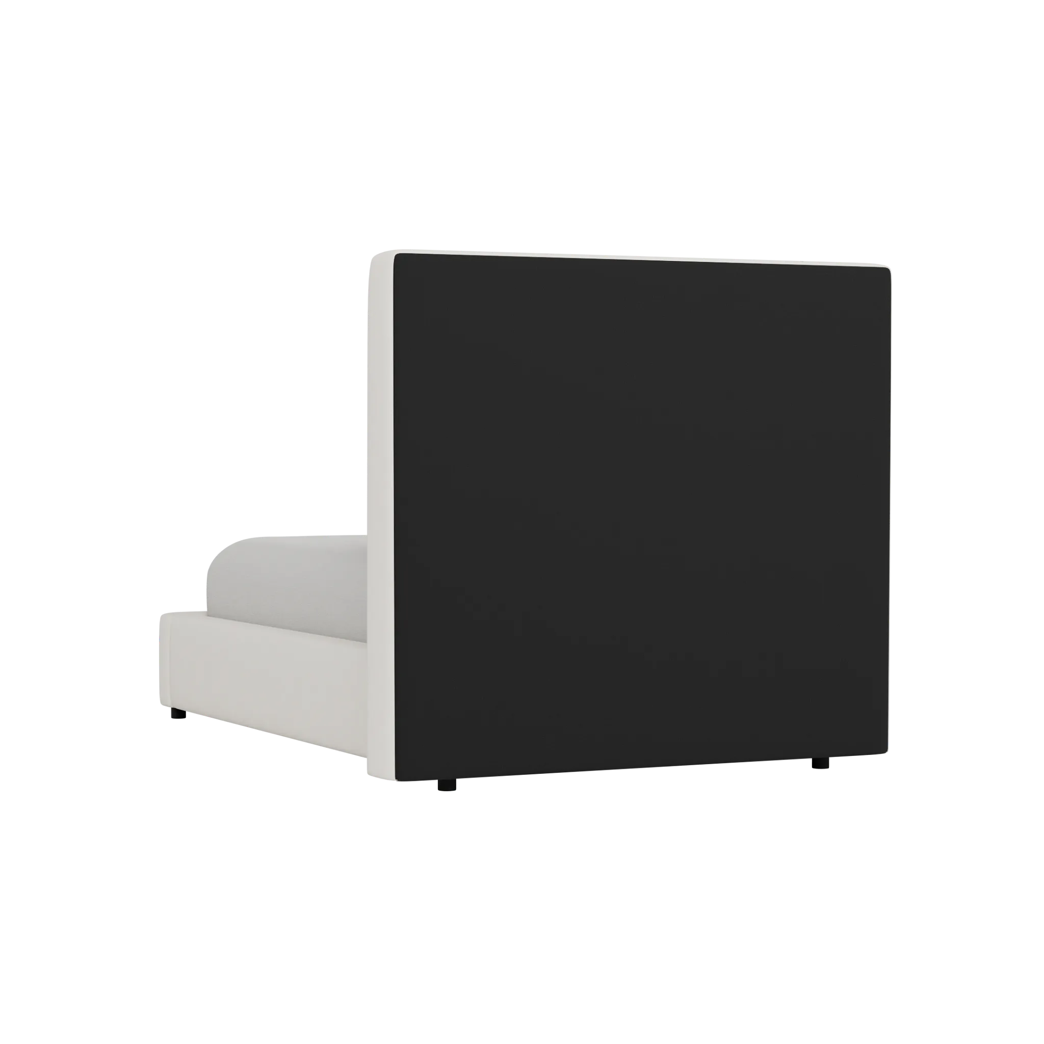 Grayton Gellar White 54" Upholstered Platform Bed