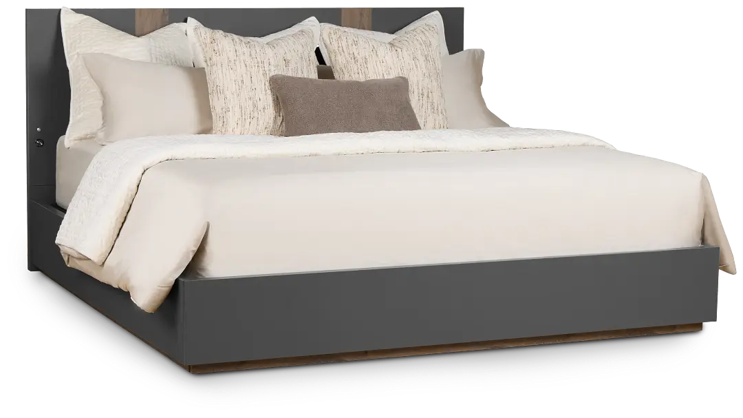 Brasilia Gray Platform Bed Brasilia Gray Platform Bed