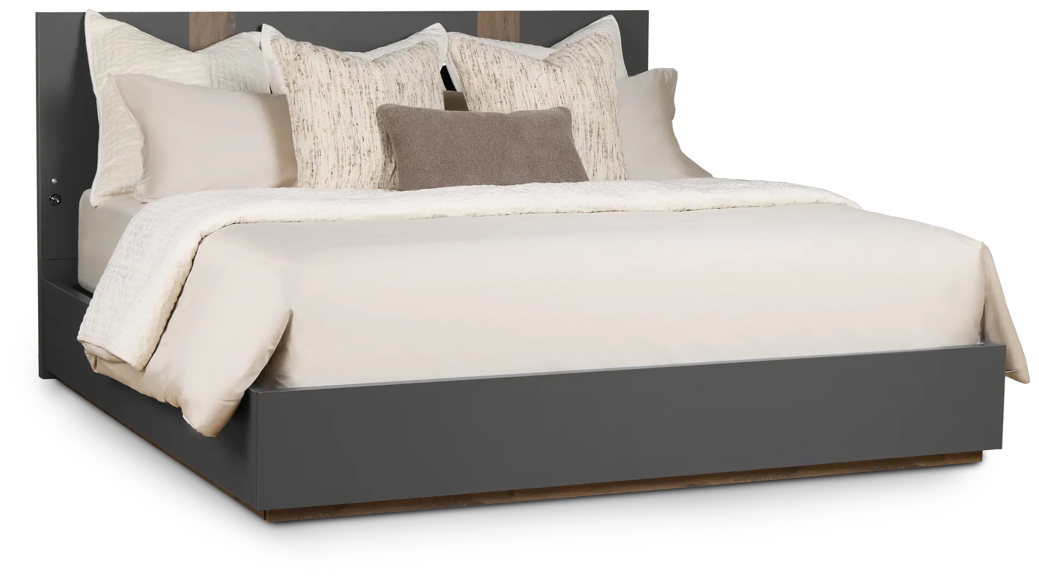 Brasilia Gray Platform Bed Brasilia Gray Platform Bed