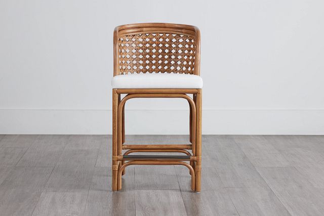 Maui Light Tonewoven 24" Upholstered Barstool