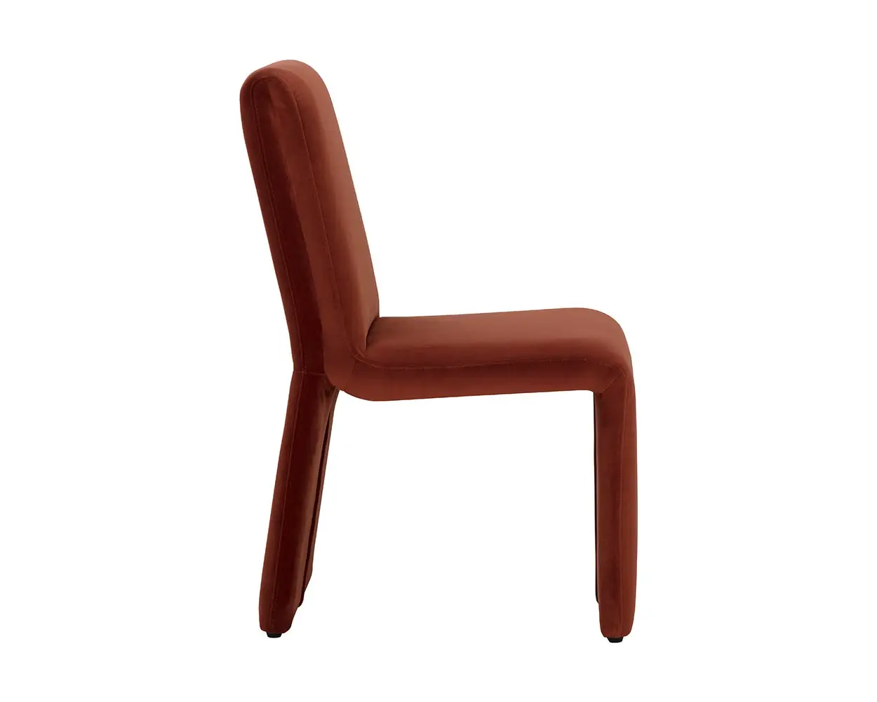 Heron Orange Fabric Upholstered Side Chair Heron Orange Fabric Upholstered Side Chair