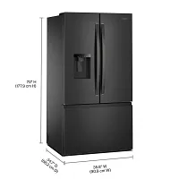 Whirlpool 3536 Series Black Stnl Steel French Door Refrigerator