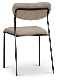 Lynden Gray Metal Upholstered Side Chair