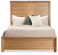 Vail Light Tone Panel Bed