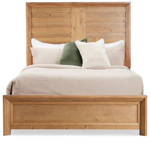 Vail Light Tone Panel Bed