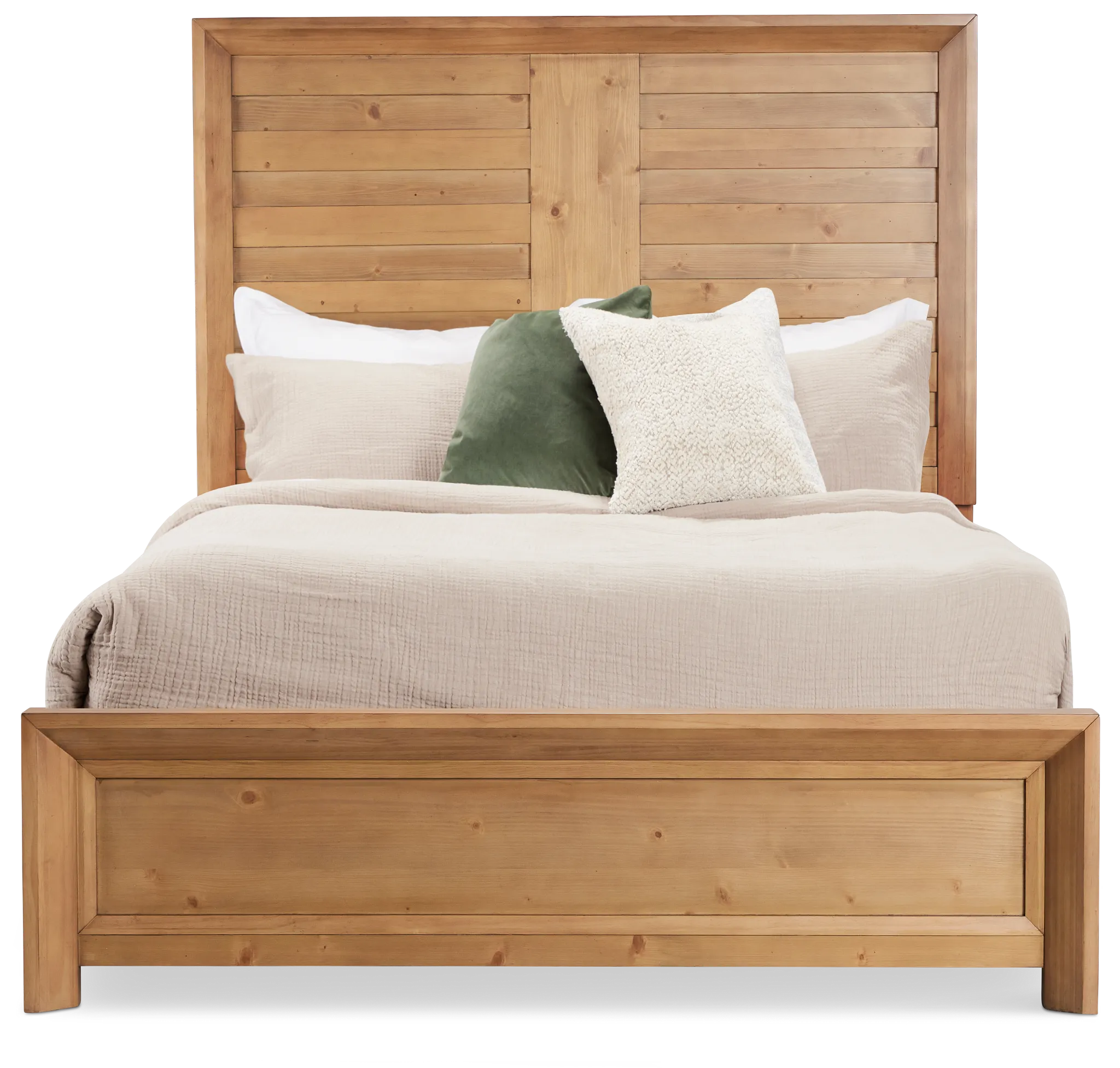 Vail Light Tone Panel Bed