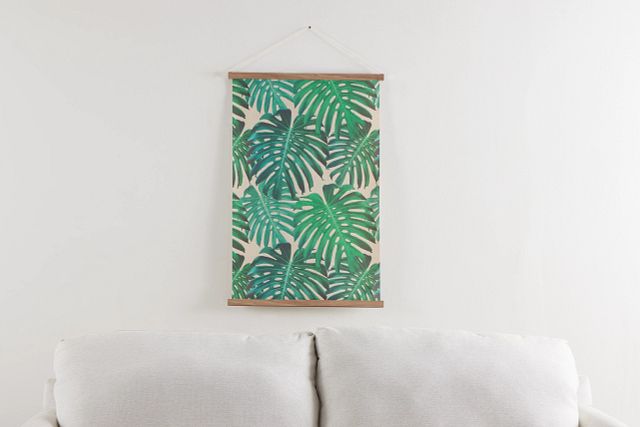 Palms Green Canvas Wall Art