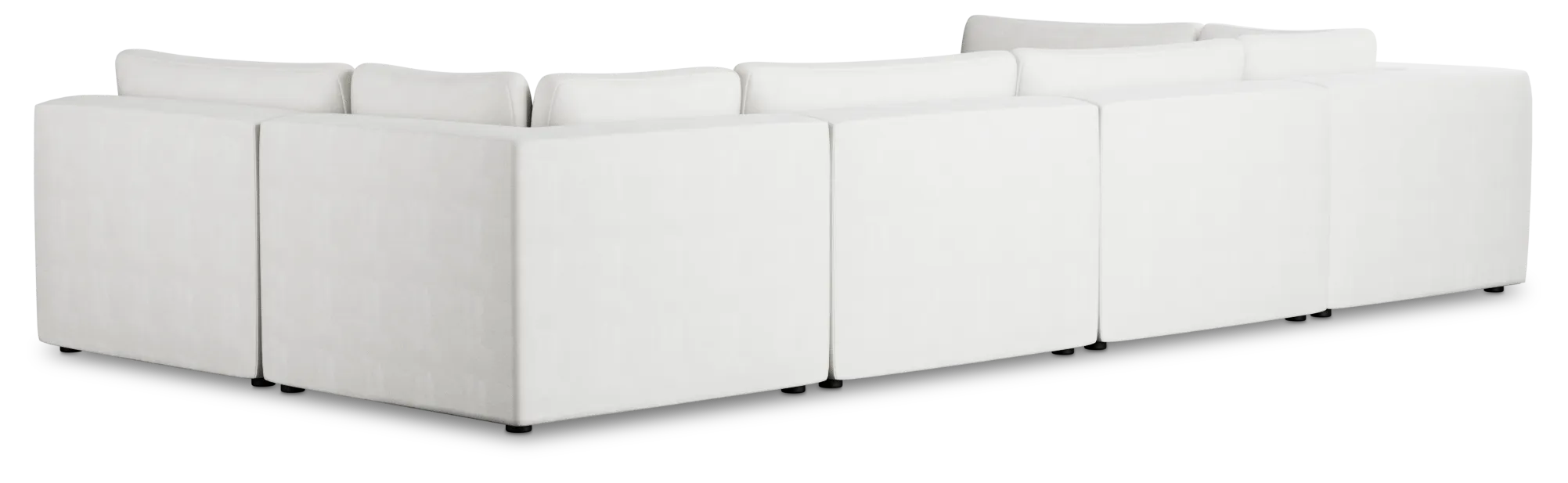 Destin Sutton White Fabric 8-piece Pit Sectional