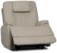 Zecliner Model 2 Light Gray Fabric Power Lift Recliner