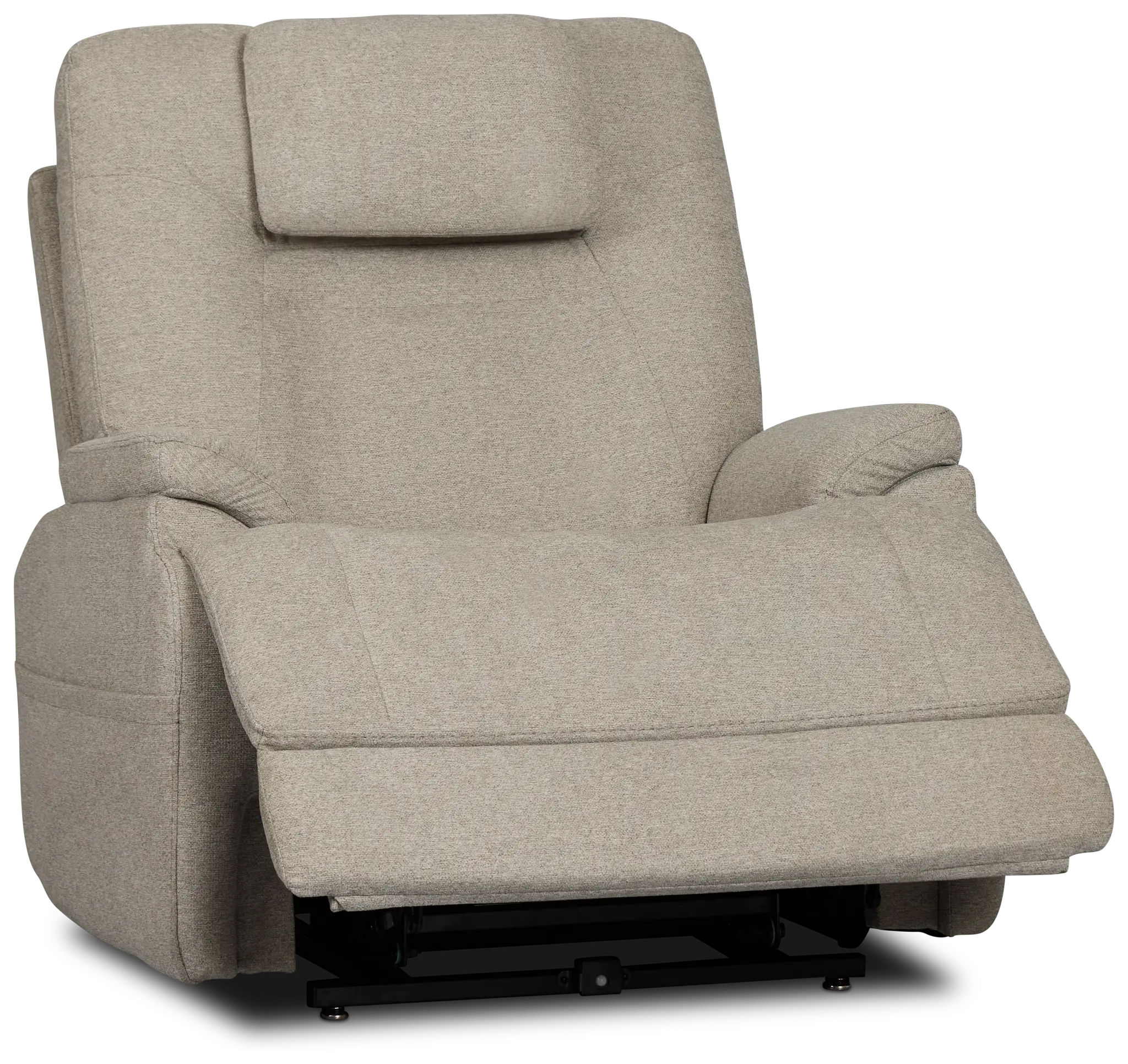 Zecliner Model 2 Light Gray Fabric Power Lift Recliner Zecliner Model 2 Light Gray Fabric Power Lift Recliner