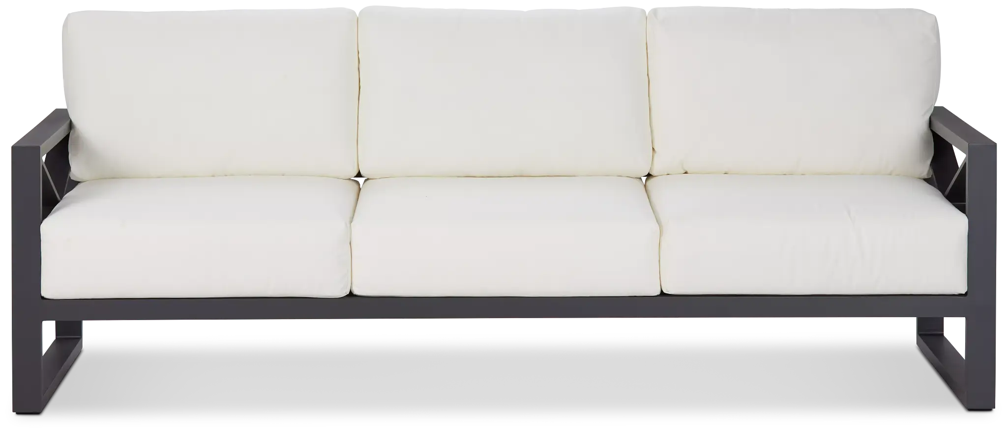 Linear Dark Gray White Aluminum Sofa Linear Dark Gray White Aluminum Sofa