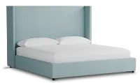 Captiva Elite Light Blue 60" Upholstered Shelter Bed