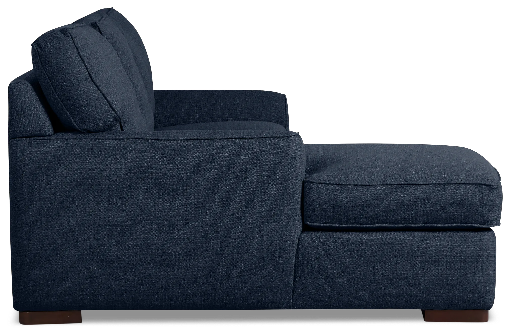Sinclair Dark Blue Fabric Left Chaise Sectional