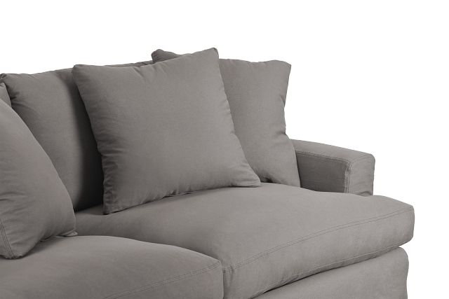 Delilah Gray Fabric Sofa