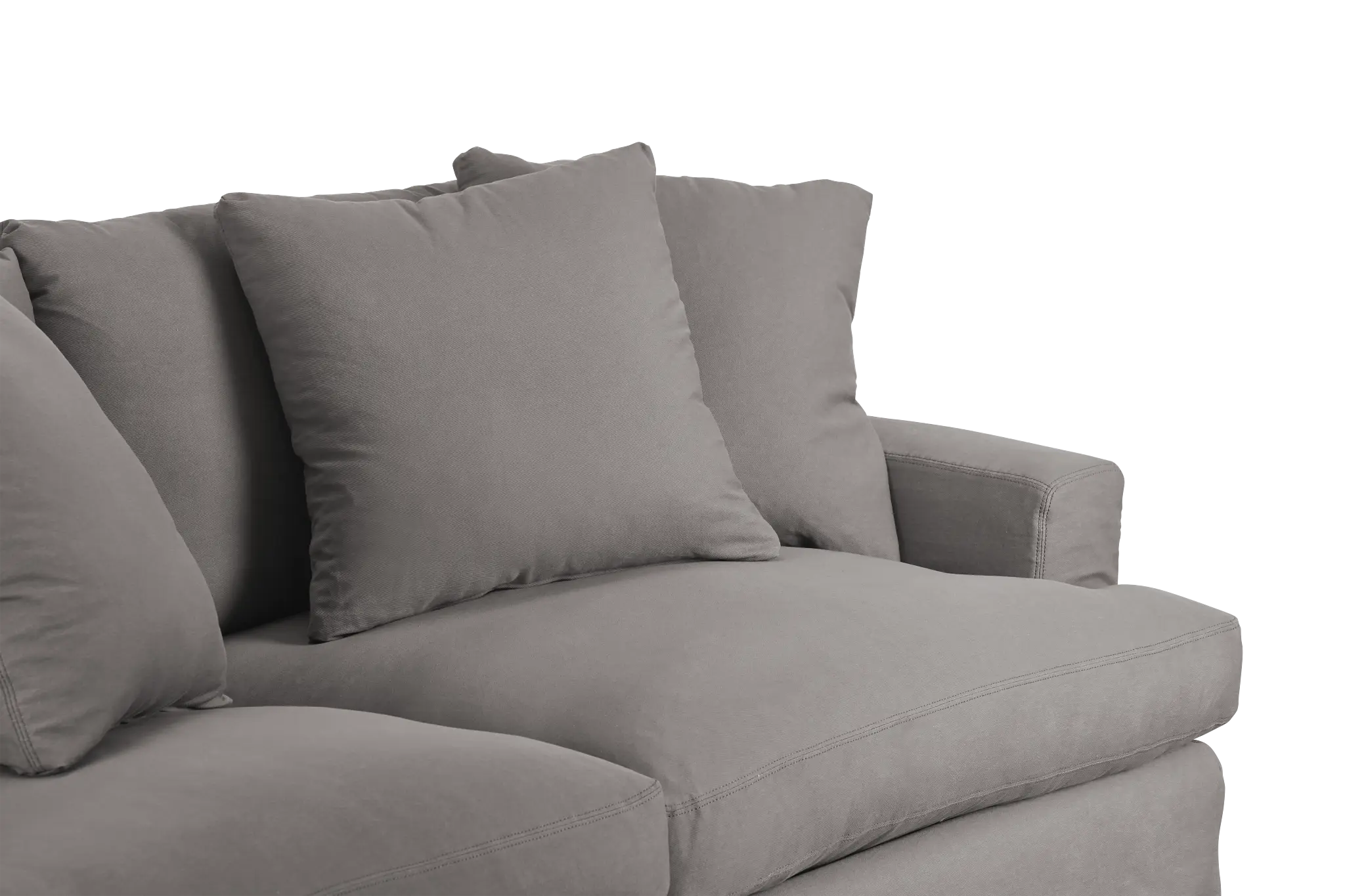 Delilah Gray Fabric Sofa Delilah Gray Fabric Sofa