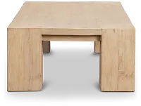 Callan Light Tone Rectangular Coffee Table