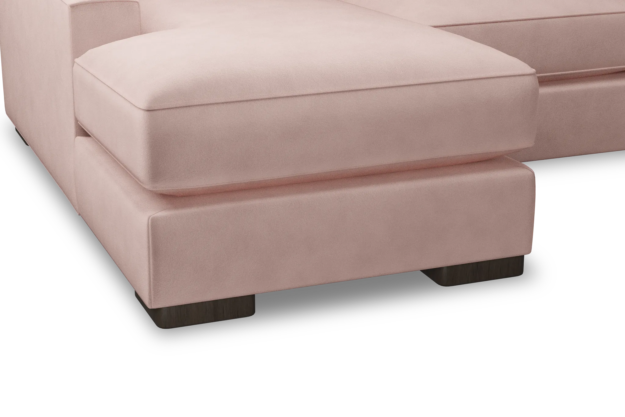 Edgewater Joya Light Pink Large Left Chaise Sectional