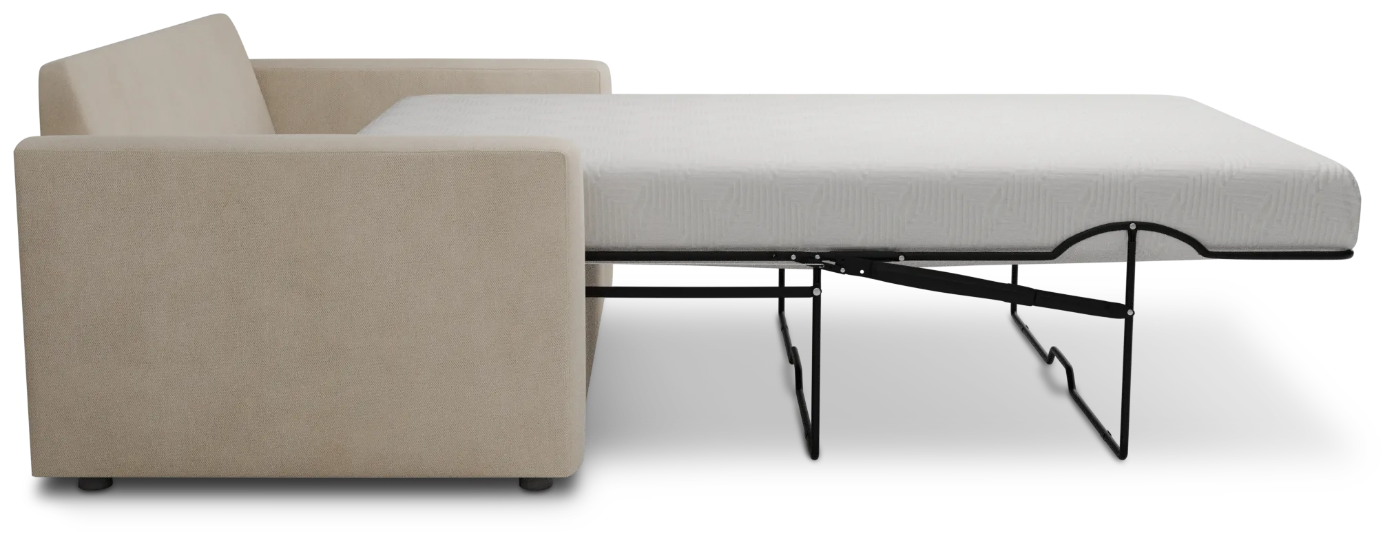 Siesta Peyton Beige Fabric Cooling Memory Foam Sleeper