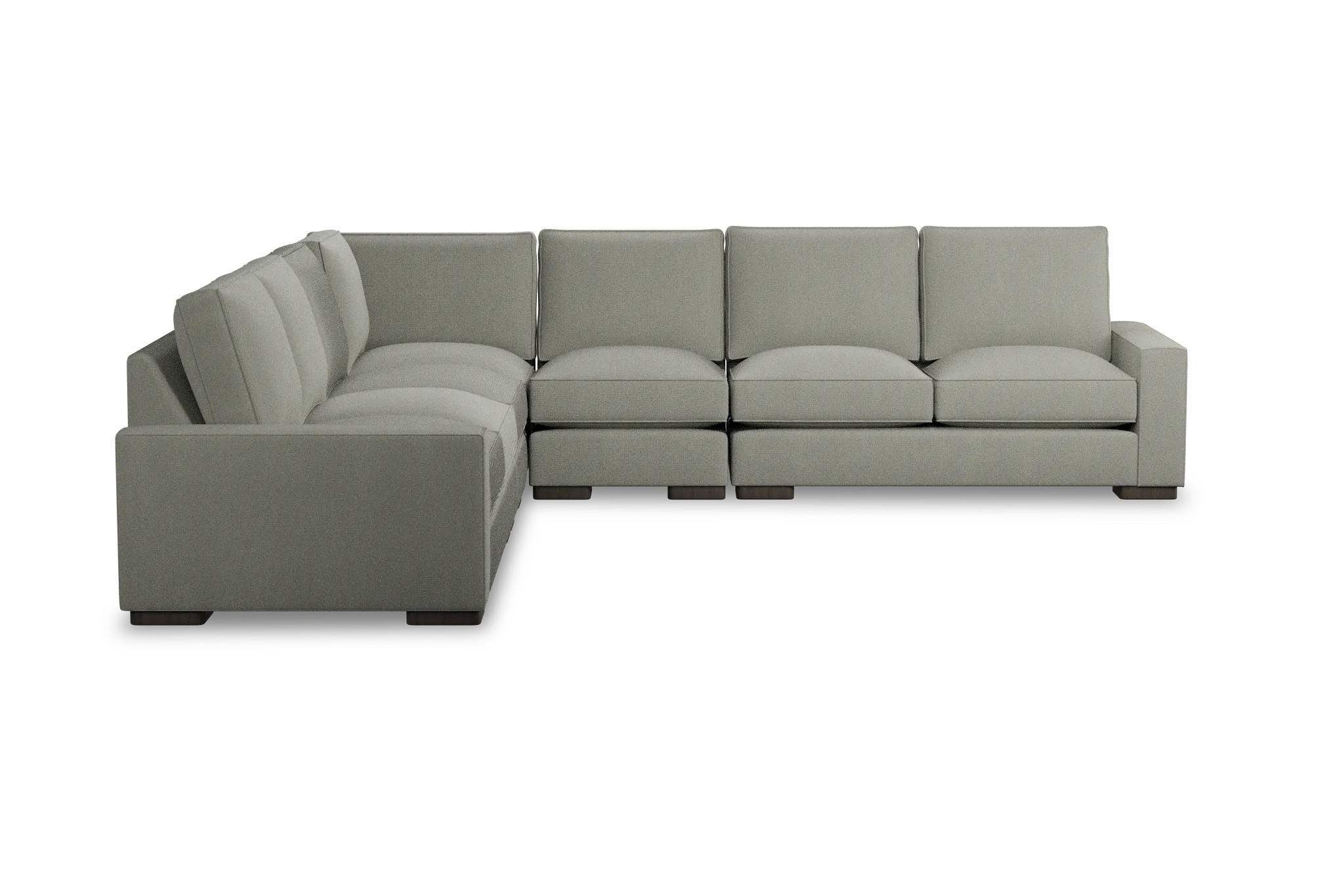 Edgewater Delray Pewter Large Two-arm Sectional