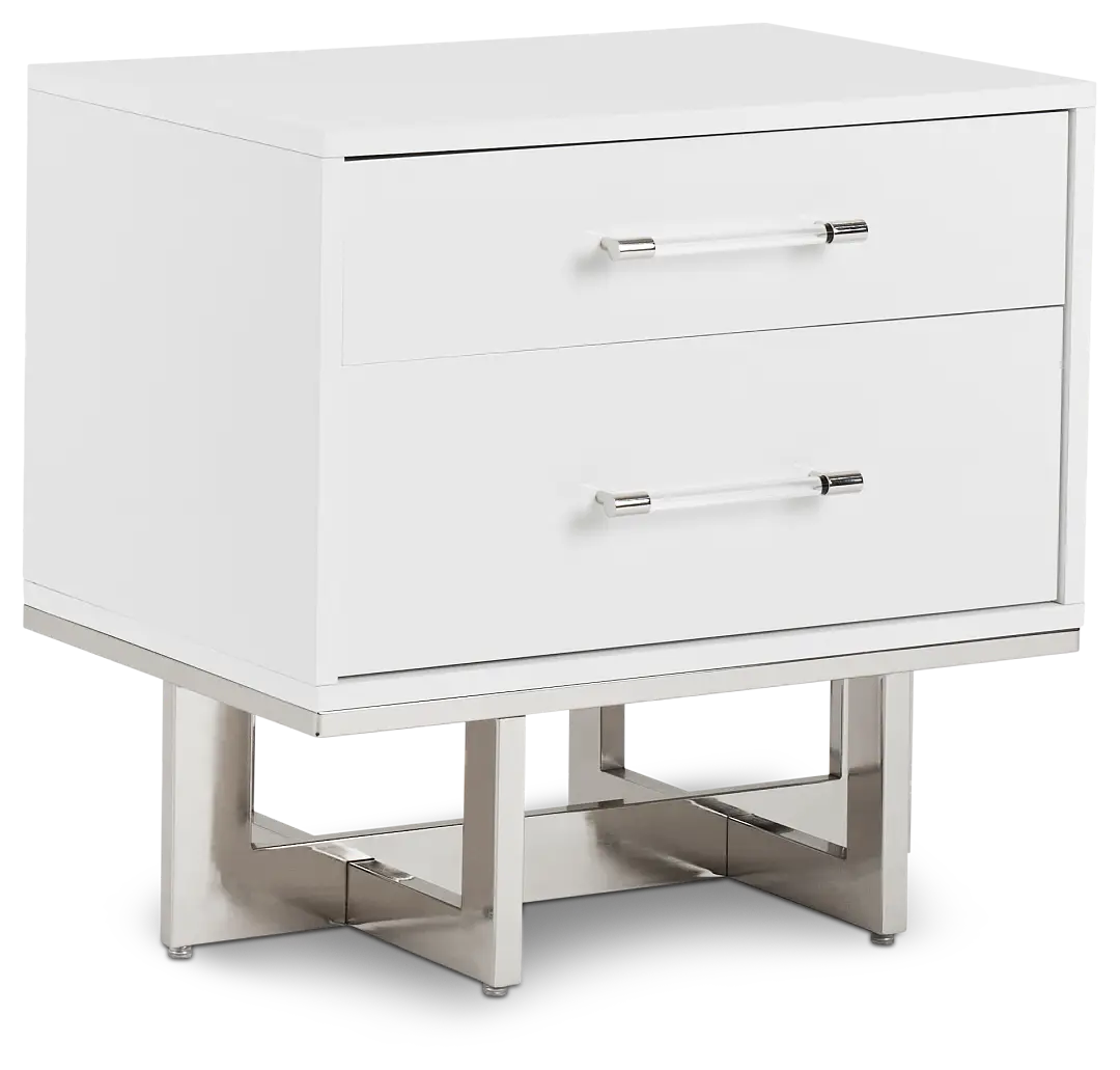 Cortina White Nightstand Cortina White Nightstand