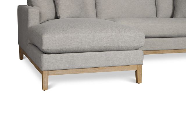 Emma Gray Fabric Left Chaise Sectional