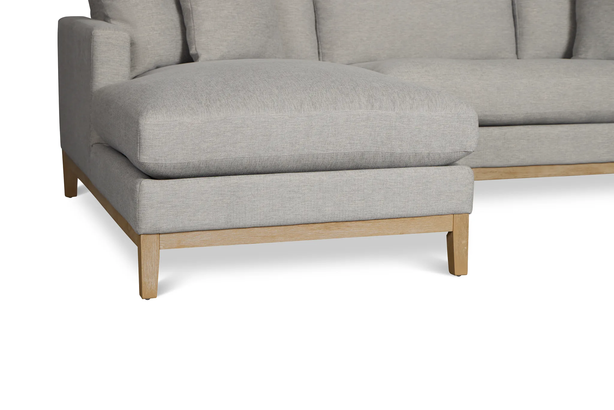 Emma Gray Fabric Left Chaise Sectional