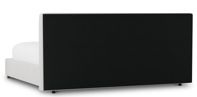 Grayton Delray Pewter 44" Upholstered Platform Bed