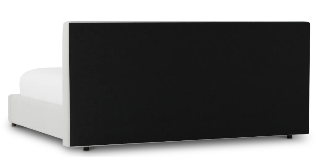 Grayton Delray Pewter 44" Upholstered Platform Bed