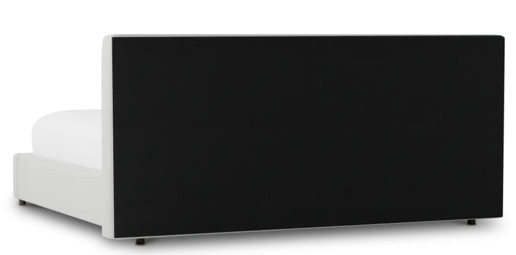 Grayton Delray Pewter 44" Upholstered Platform Bed Grayton Delray Pewter 44" Upholstered Platform Bed