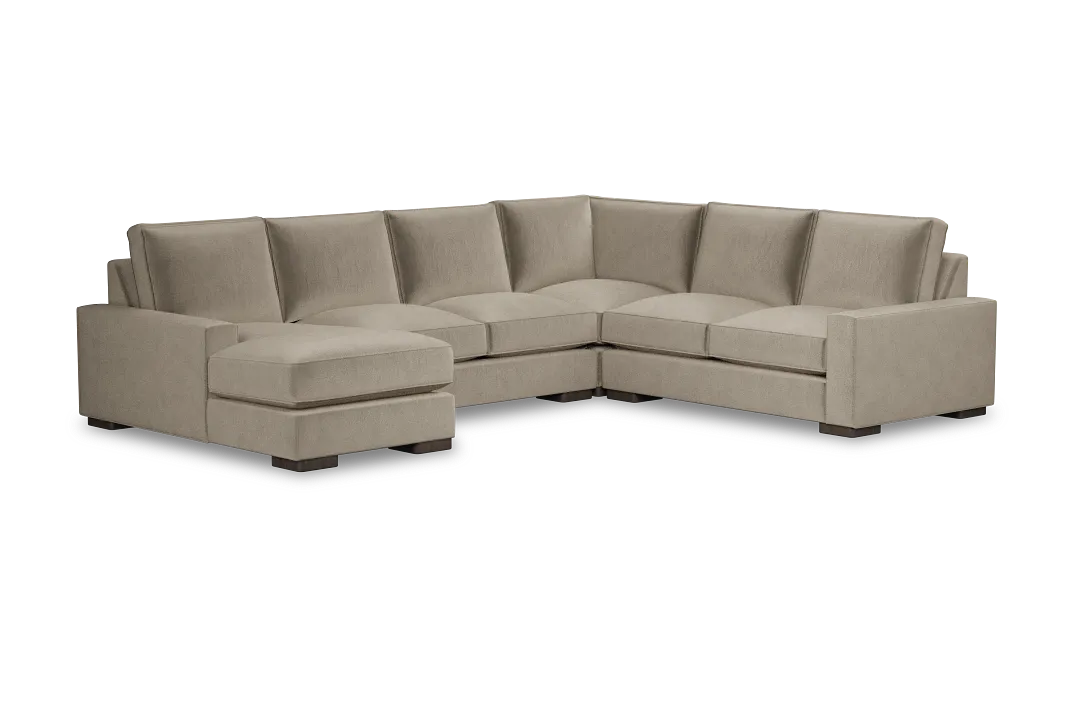 Edgewater Joya Beige Medium Left Chaise Sectional