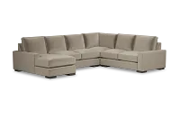 Edgewater Joya Beige Medium Left Chaise Sectional
